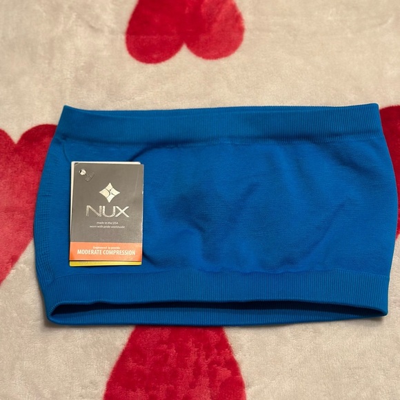 NWT NUX Maya Bandeau Sports Bra color Sea Breeze - Picture 3 of 7